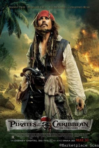 Pirates Of The Caribbean On Stranger Tides poster for sale cheap United States USA