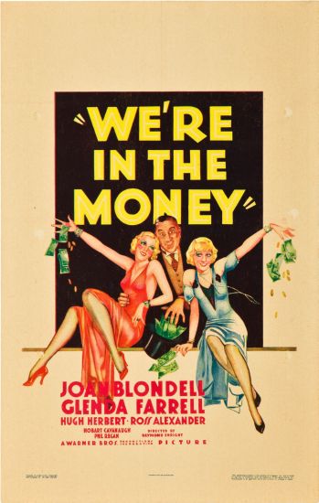 Were In The Money poster for sale cheap United States USA