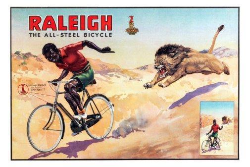 Raleigh Bicycles Vintage Advertising Print Poster 16inx24in Poster 16x24
