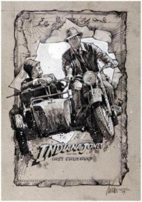 Indiana Jones And The Last Crusade movie poster Sign 8in x 12in
