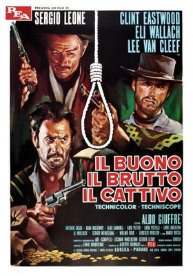 Good The Bad The Ugly Metal Movie Poster 8in x 12in