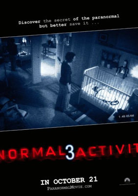 Paranormal Activity 3 Movie Poster 11inx17in The Poster Depot