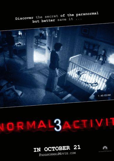 Paranormal Activity 3 Metal Movie Poster 8in x 12in