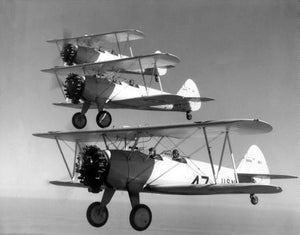 Boeing Stearman Poster In Formation