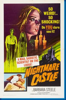 Nightmare Castle poster for sale cheap United States USA