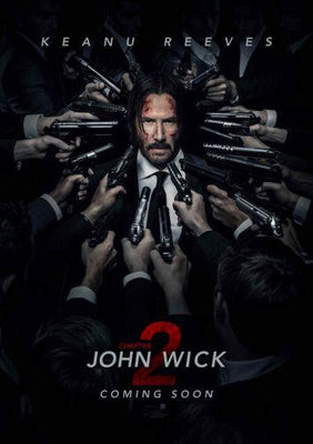 John Wick 2 Metal Movie Poster 8in x 12in