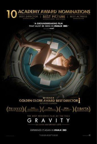 Gravity movie poster Sign 8in x 12in