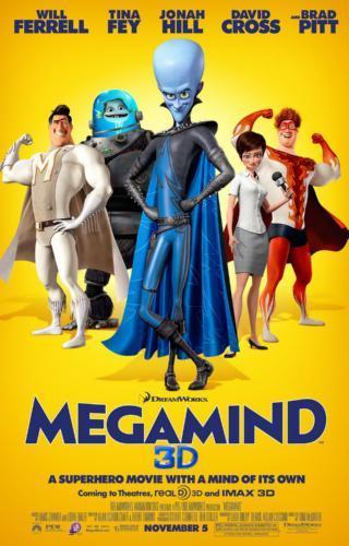 Megamind Photo Sign 8in x 12in