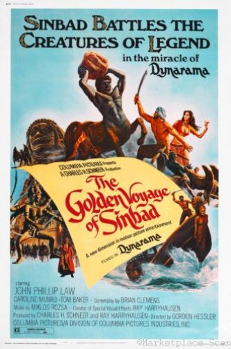 Golden Voyage Of Sinbad poster for sale cheap United States USA