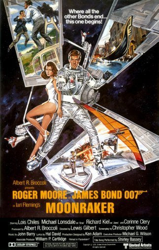 Moonraker poster James Bond for sale cheap United States USA