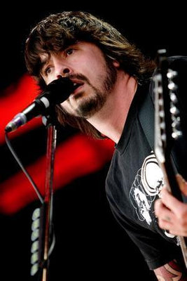 Dave Grohl Poster Singing Closeup