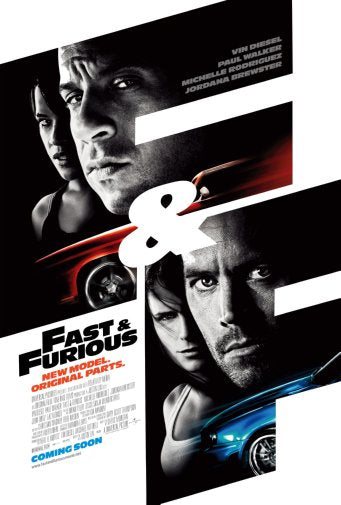 Fast And The Furious poster for sale cheap United States USA