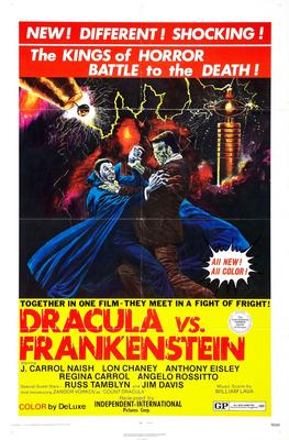 (24inx36in ) Dracula Vs Frankenstein poster Print