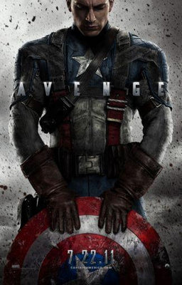 Captain America Metal Print 8in x 12in