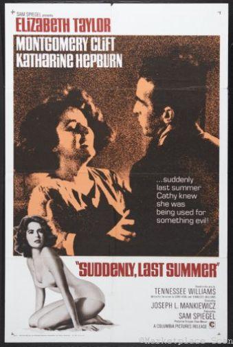 Suddenly Last Summer movie poster Sign 8in x 12in