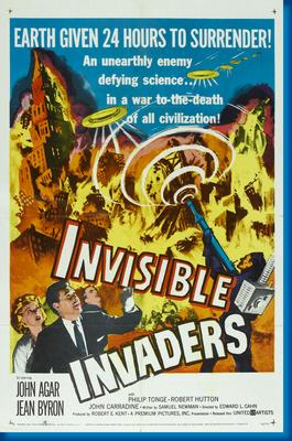 Invisible Invaders poster for sale cheap United States USA