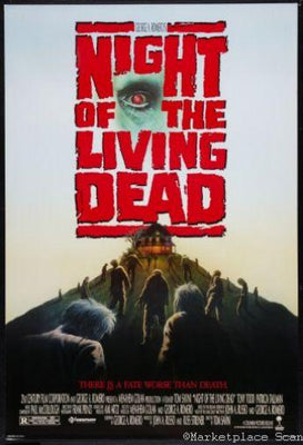 Night Of The Living Dead Metal Movie Poster 8in x 12in