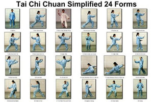 Tai Chi Chuan 24 Forms poster for sale cheap United States USA