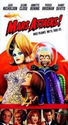 Mars Attacks movie poster Metal Print 8in x 12in