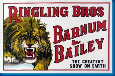 Ringling Bros. Circus Lion poster for sale cheap United States USA