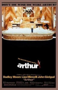 Arthur poster Dudley Moore 16in x24in