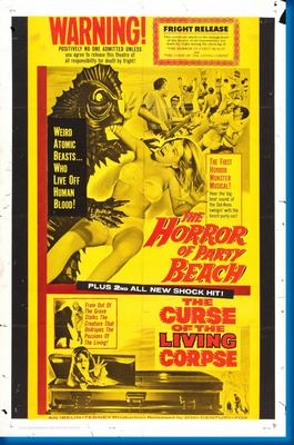 Horror Of Party Beach poster for sale cheap United States USA