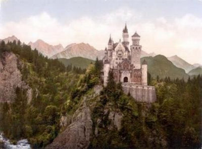 Neuschwanstein Castle Art poster for sale cheap United States USA