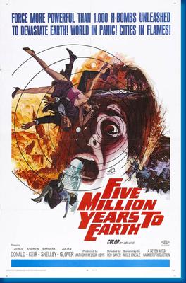Five Million Years To Earth poster for sale cheap United States USA