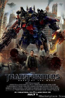 Transformers Dark Of The Moon Metal Movie Poster 8in x 12in
