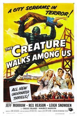 Creature Walks Among Us movie poster Sign 8in x 12in