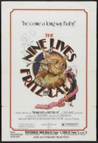 Nine Lives Of Fritz The Cat poster 16in x24in
