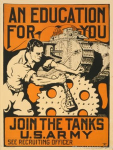 War Propaganda poster tanks for sale cheap United States USA