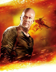 Live Free Or Die Hard Poster Bruce Willis On Sale United States