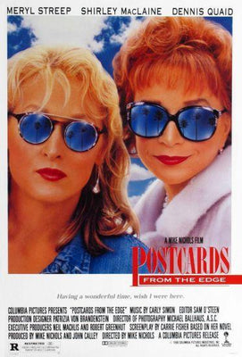 Postcards From The Edge movie poster Metal Print 8in x 12in