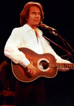 Neil Diamond Poster on stage guitar