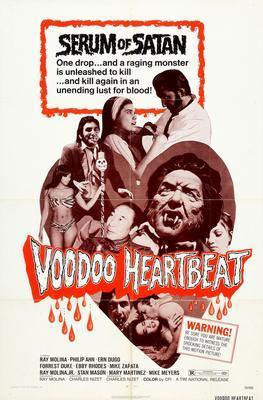 Voodoo Heartbeat movie poster Sign 8in x 12in