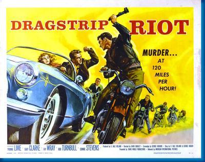 Dragstrip Riot movie poster Sign 8in x 12in