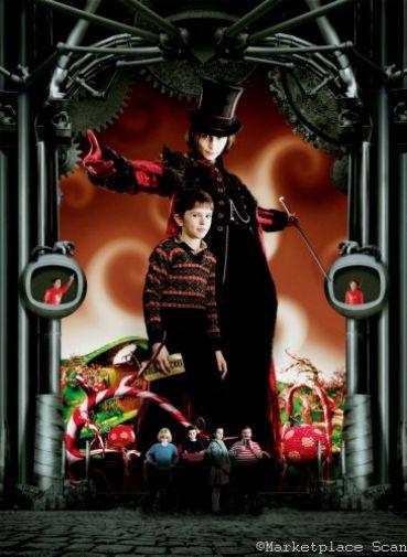 Charlie And The Chocolate Factory Poster 24x36 johnny depp textless 24x36