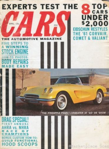 Cars Magazine Poster 26x36 #A 1959 corvette