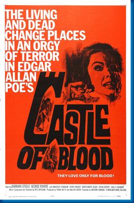 Castle Of Blood poster for sale cheap United States USA