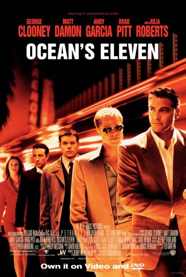 Oceans Eleven Movie Poster 11inx17in