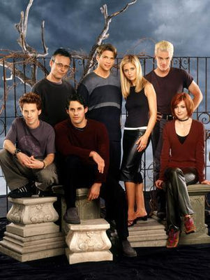 Buffy The Vampire Slayer Cast Poster Graveyard