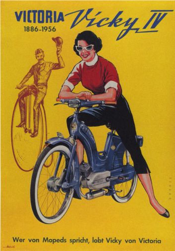 Vicky Motorcycle 1956 Poster 24in x36in