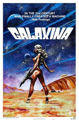 Galaxina Metal Movie Poster 8in x 12in