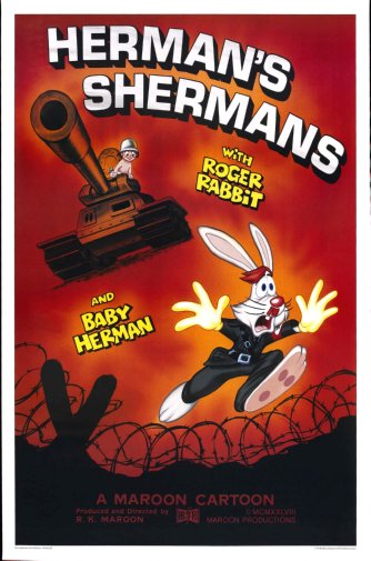 Who framed Roger Rabbit poster Hermans Shermans for sale cheap United States USA