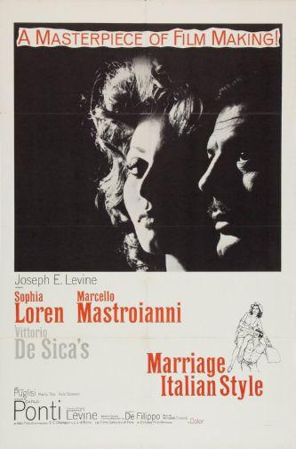 Marriage Italian Style poster 27x40 The Poster Depot