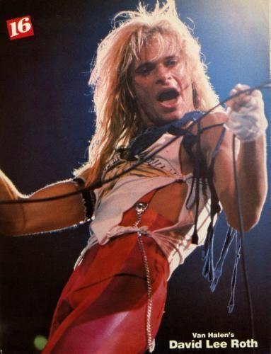 David Lee Roth Poster 16in x 24in