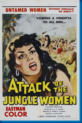 Attack Of The Jungle Women poster for sale cheap United States USA