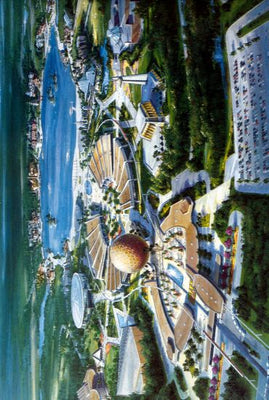 Epcot 1979 poster 24in x 36in for sale cheap United States USA