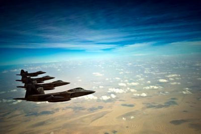F22 Airplane Aviation Poster In Formation 27"x40" The Poster Depot